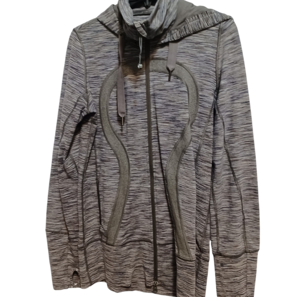 Lululemon full zip jacket size 8 thumb holes athletic